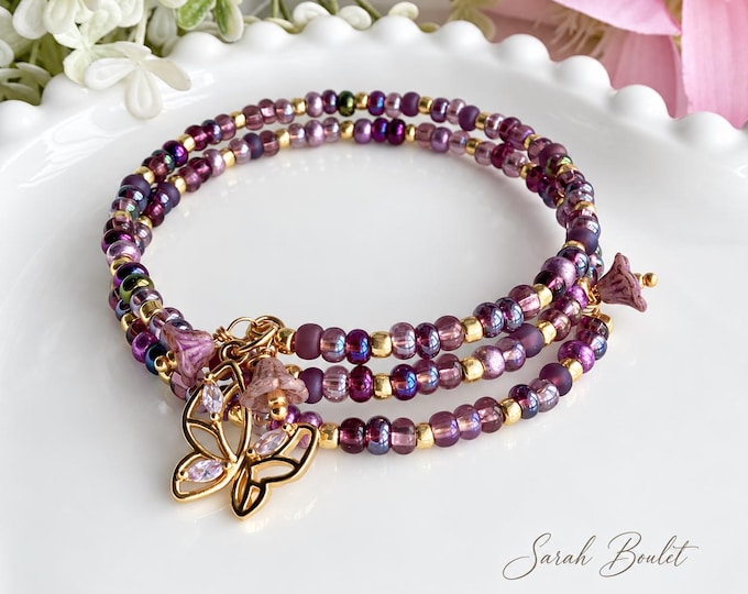Bracelet wrap violet