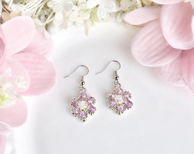 Boucles doreilles fleurs