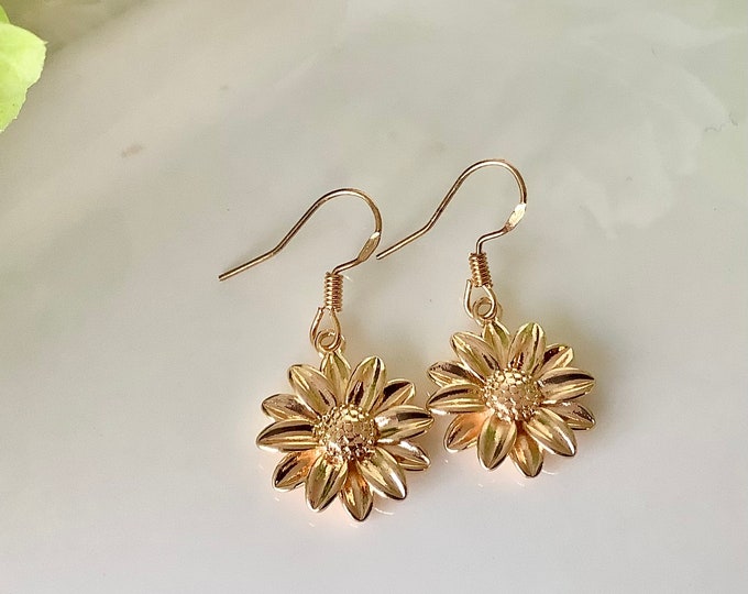 Sunflower earrings