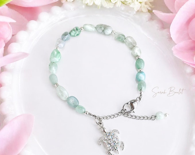 Bracelet amazonite tortue