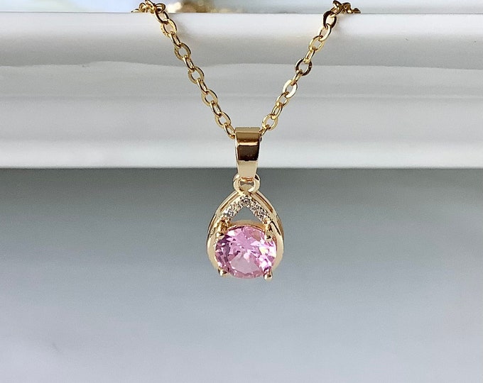 Rose gold chaîn heart