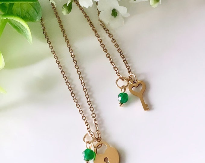 Personalized first name initial necklace, quartz stones, rose quartz, watermelon quartz, howlite, yellow agate,