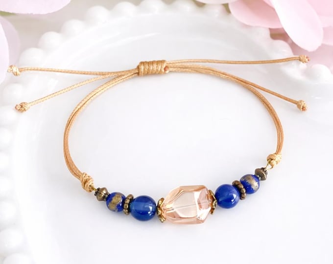 Boucle oreille collection Coucher de soleil à Santorini pierre de lune