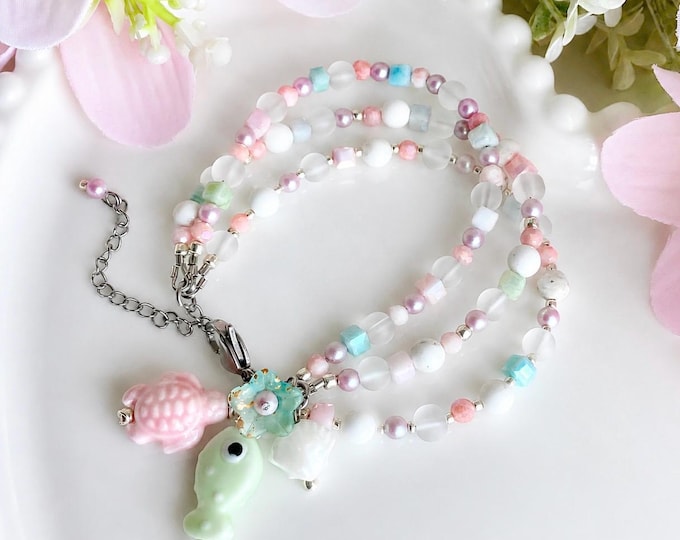 Bracelet de rondelle cristal et perles