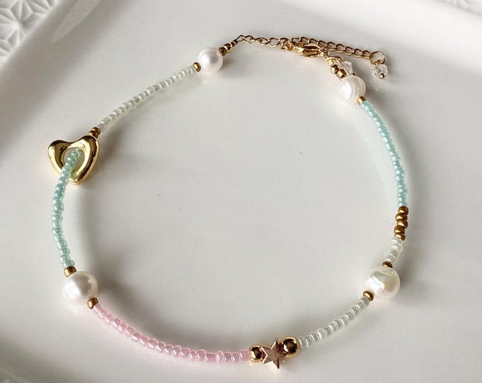 Heart ankle bracelet