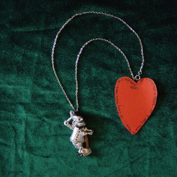 Tinman Resin Pendant on Silver finish chain