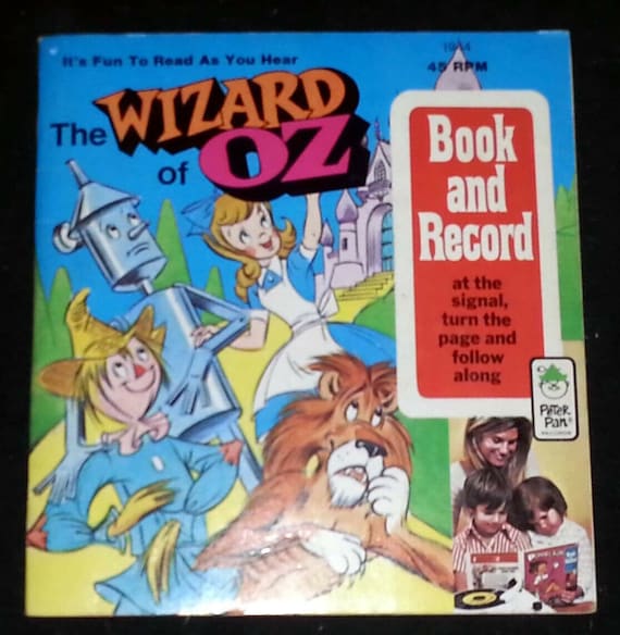 Vintage Wizard of Oz Book and Record Etsy