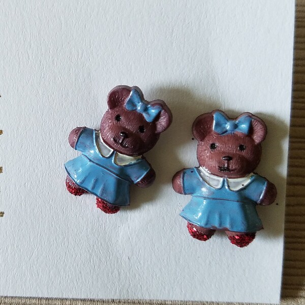 Children's Earrings Teddy Dorothy