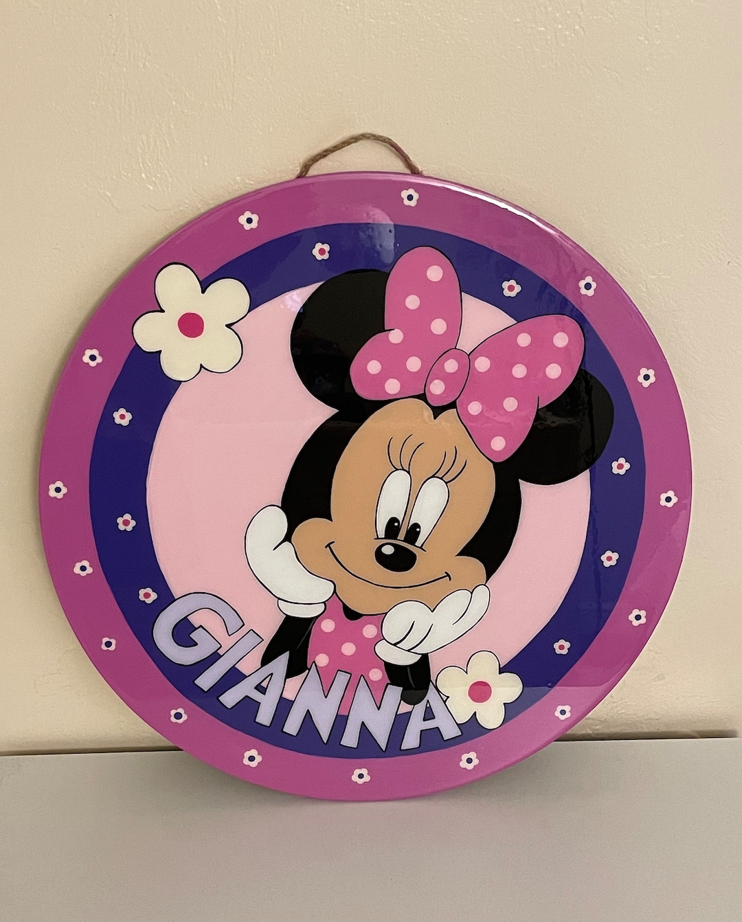 Round Boo Custom Round Sign, Round Name Sign, Nursery Wooden Round Sign, Hand ...