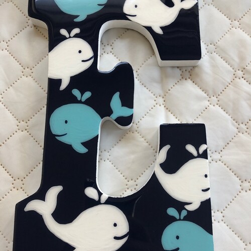 Nautical Nursery Letters Custom Wooden Letters Custom - Etsy