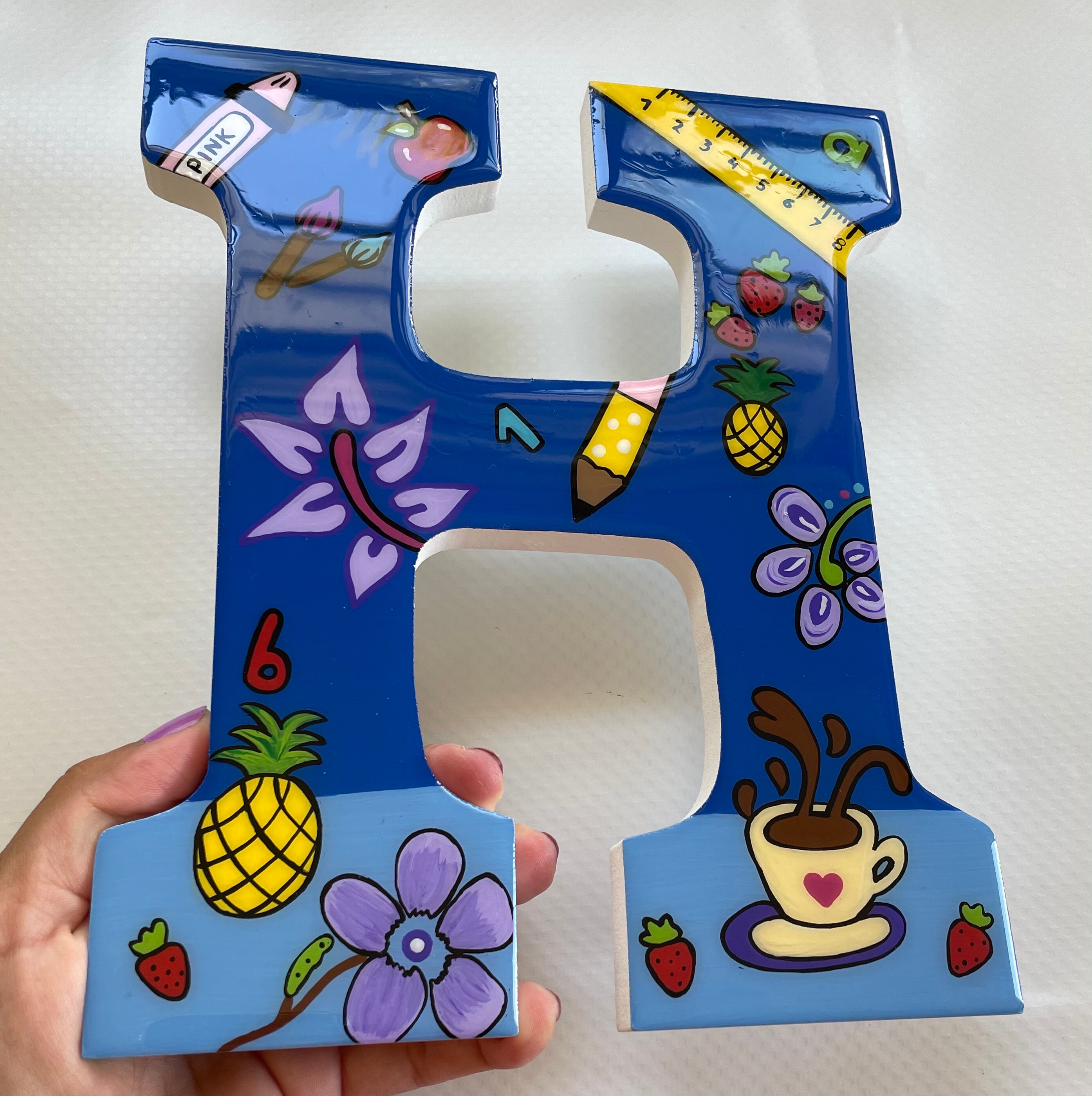 Nursery Name Letters , Nursery, Teachers Appreciation Wood Letter,custom  Name Letters , Wooden Letters, Hand Painted Letters - Etsy, image size:2789x2799