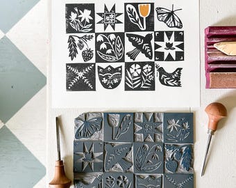 Quilt Print, Butterfly Print, Bird Print, Quilt Artwork, Folk Art,