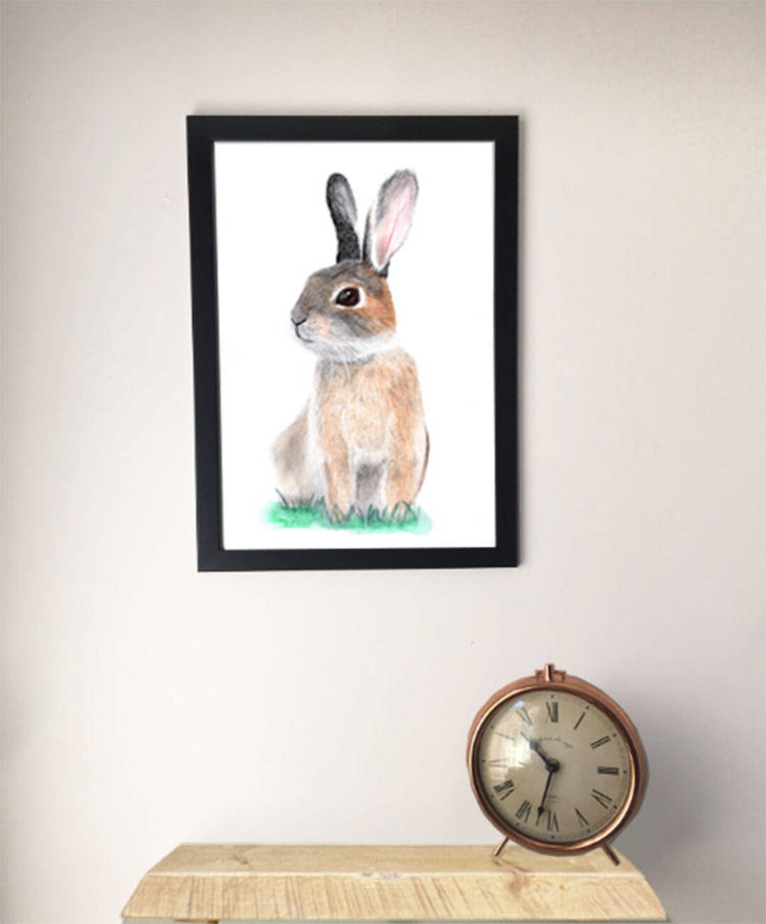Rabbit Nursery Painting Rabbit Watercolour Rabbit Art Etsy