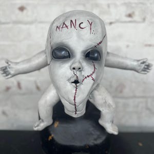 Creepy Baby Doll Mask Nancy with legs Dead Dolls Horror Masks