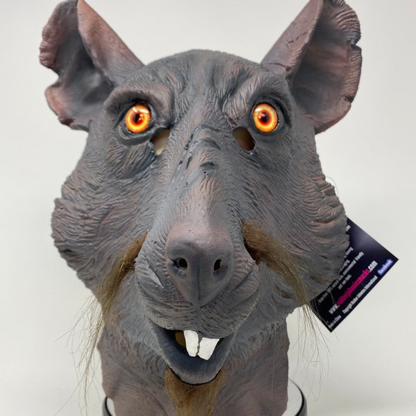 Grey Rat Animal Mask Splinter Style