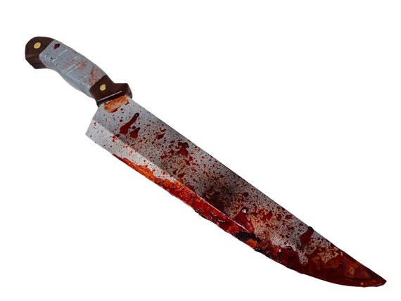 Cuchillo Cocina Ensangrentado - Complemento Halloween