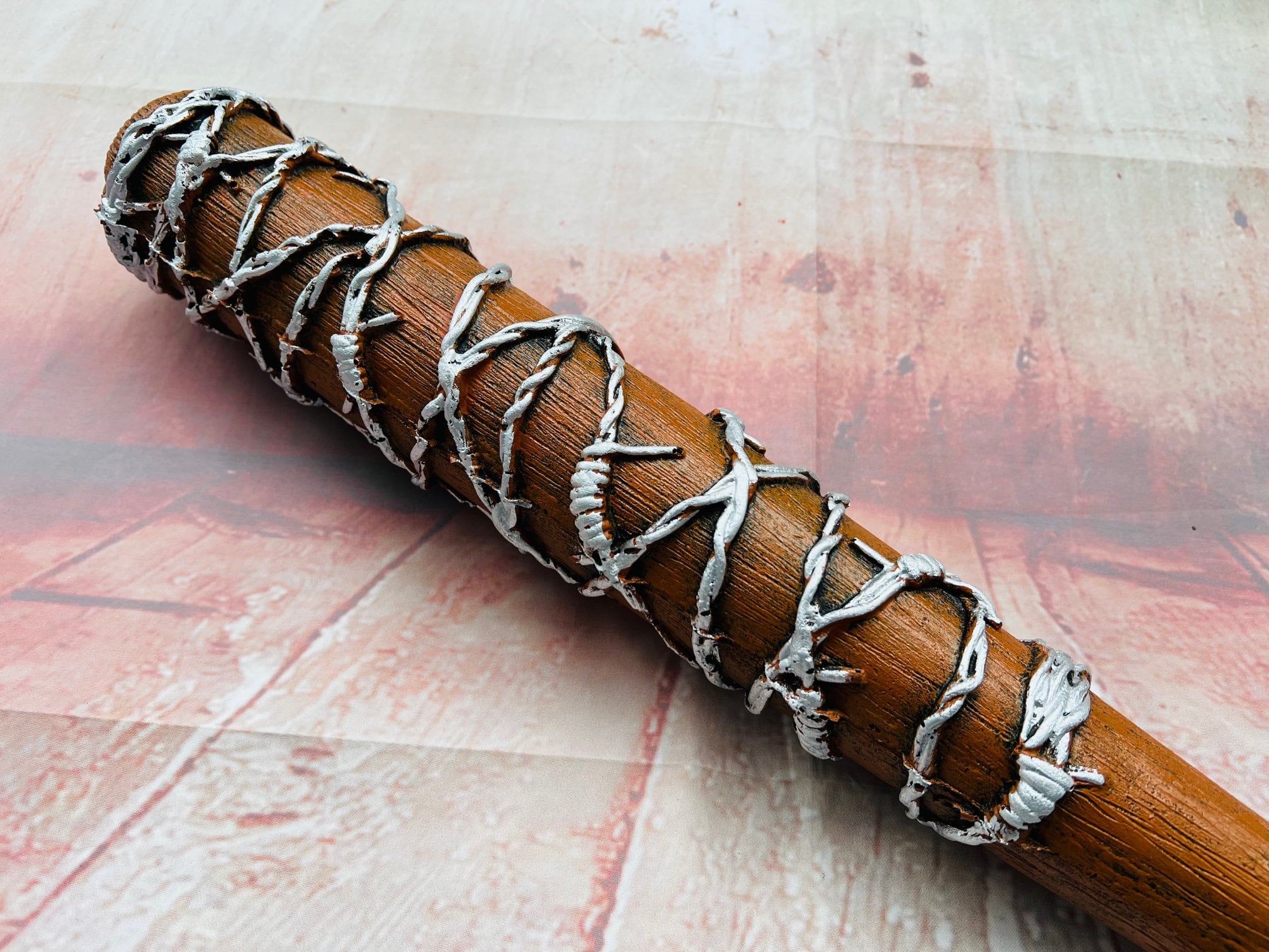 Baseball Bat With Wire PU Foam Movie Prop Horror Accessory Halloween ...