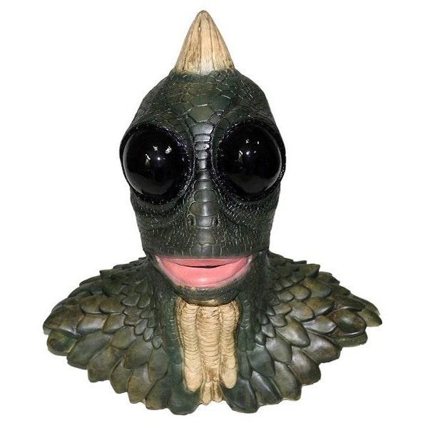 Green Horror Lizard Movie Mask Lost Sleestak Accessory
