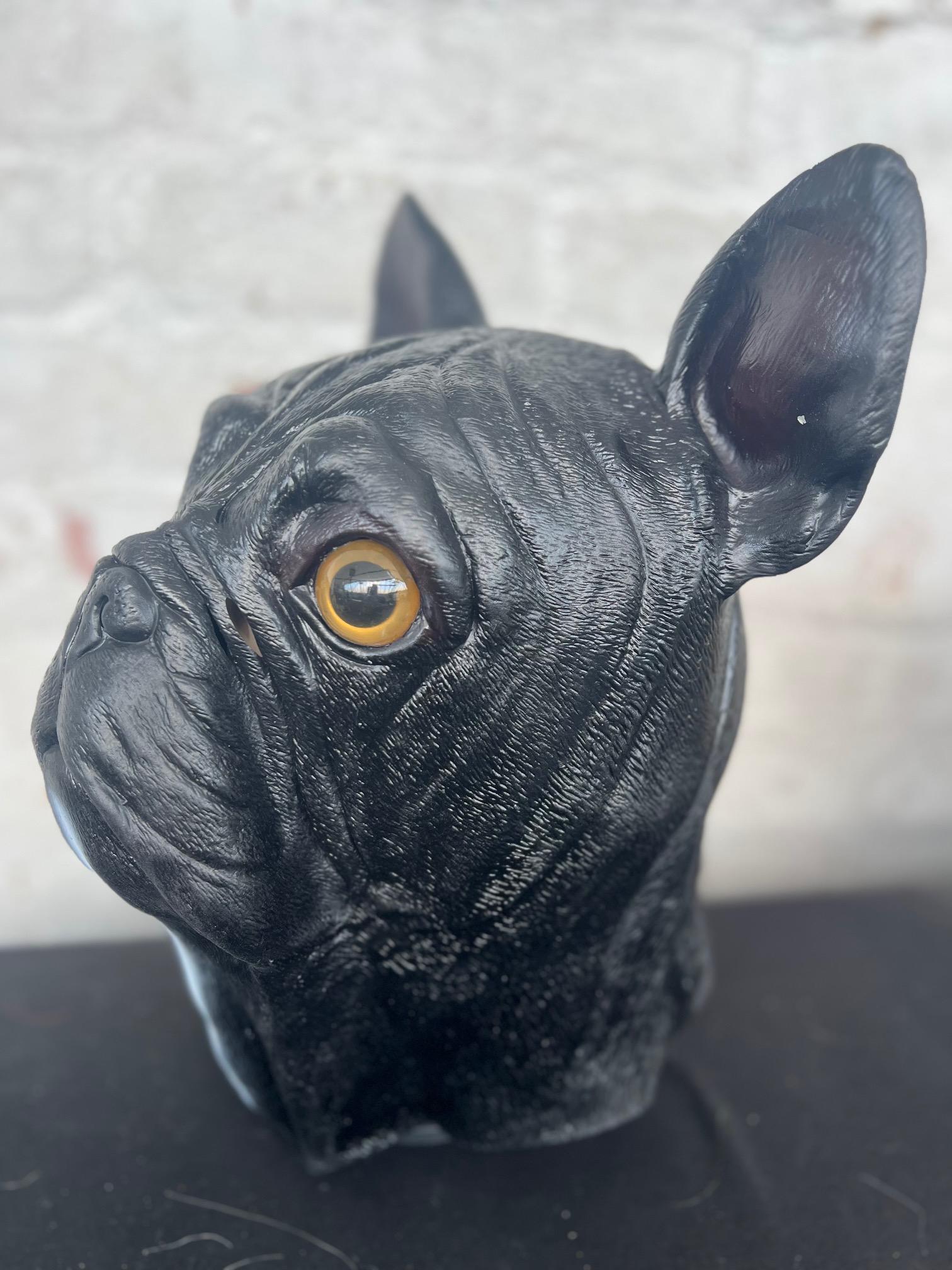 フレンチブルドッグマスク おもしろラテックス動物ヘッドマスク - Etsy