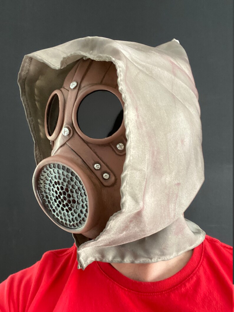 Gothic Gas Mask with Goggles &amp; Hood Halloween Plague Doctor Etsy