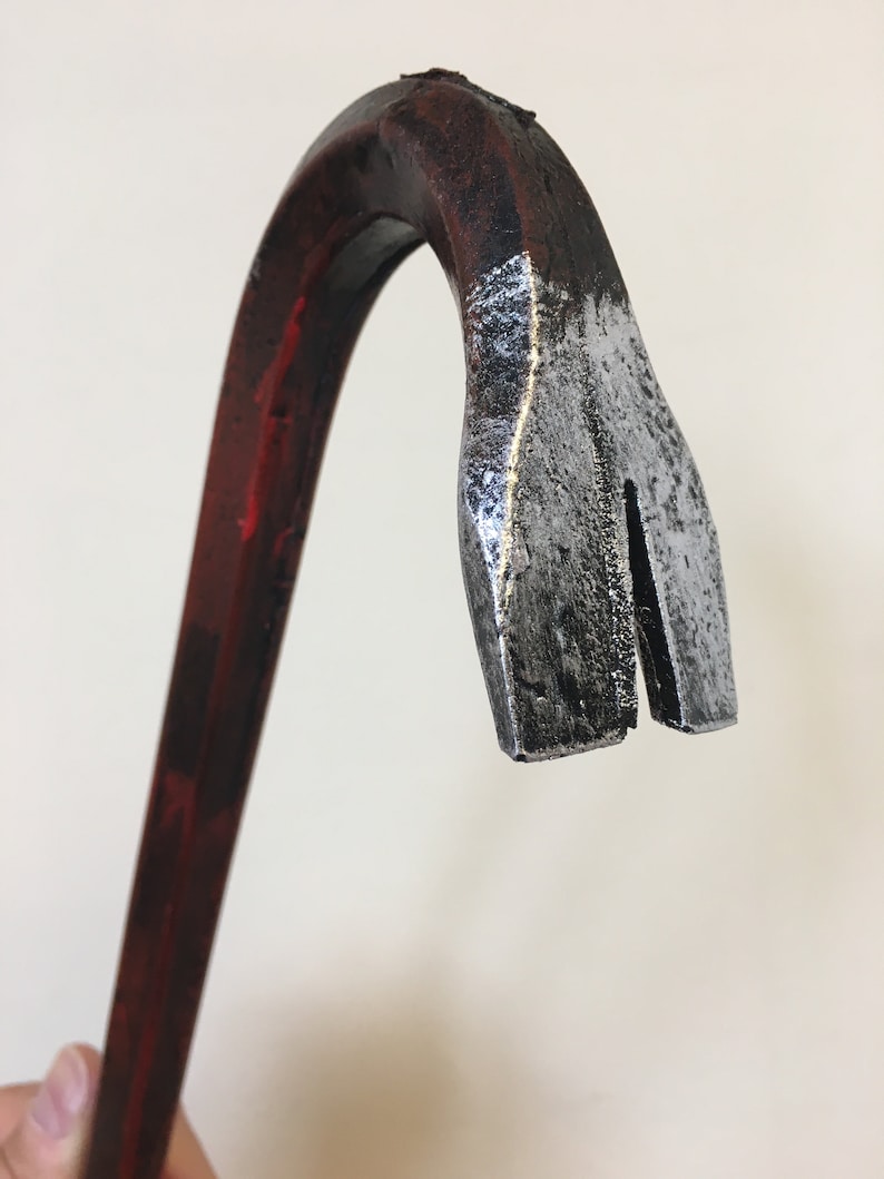 Realistic PU Foam Crowbar Iron Pry Bar Crow Bar Horror Movie Etsy