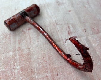 Bloody Meat Hook Horror Movie Prop PU Ice Hook Custom Tool Accessory