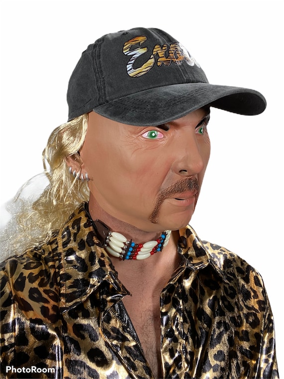 Joe Exotic Tiger Man Latex Mask Blonde 