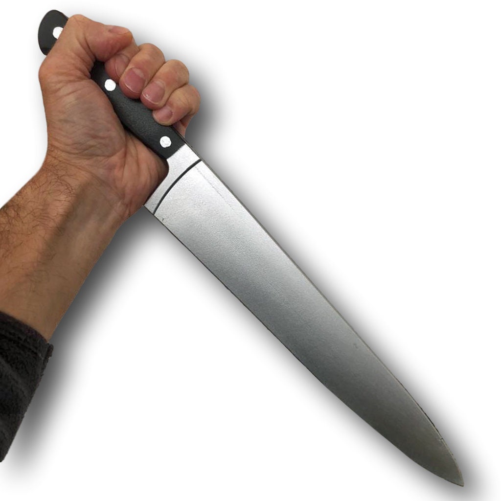 Bloody Meat Cleaver Fake PU Foam Movie Prop Realistic Handheld Butcher's  Knife Horror Accessory 