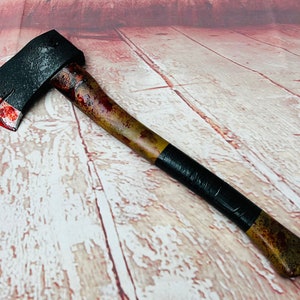 Handmade Short Bloody Axe PU Horror Movie Prop Custom