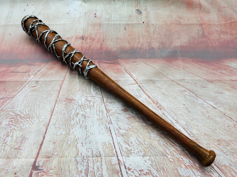 Baseball Bat With Wire PU Foam Movie Prop Horror Accessory Halloween ...