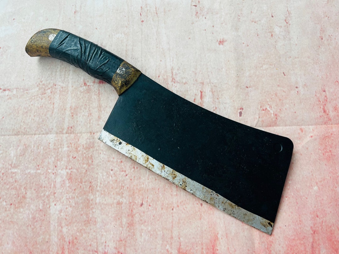 Butchers Meat Cleaver Prop Customized PU Bloody Horror Tool Etsy