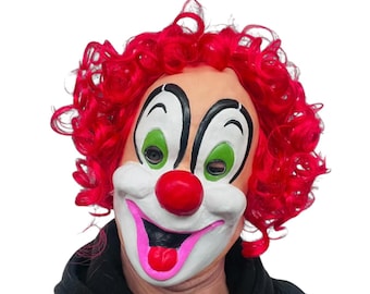 Happy Clown Maske Latex Vintage Clowns Maske für Halloween