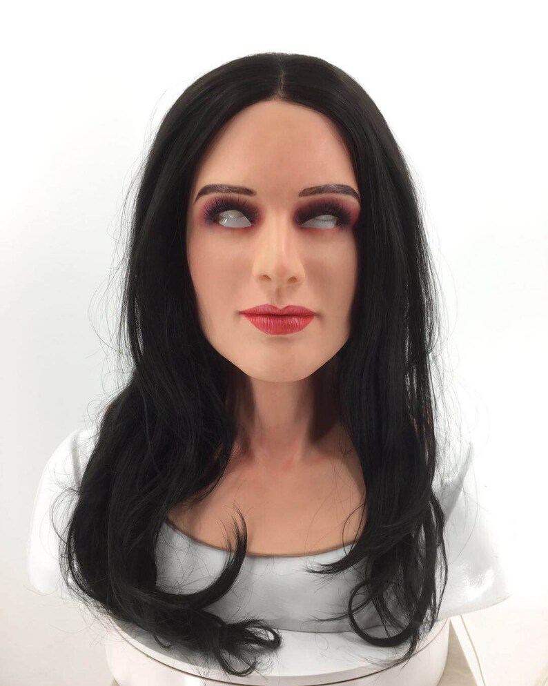 Full Head Silicone Realistic White Female 'Sally' Mask Etsy