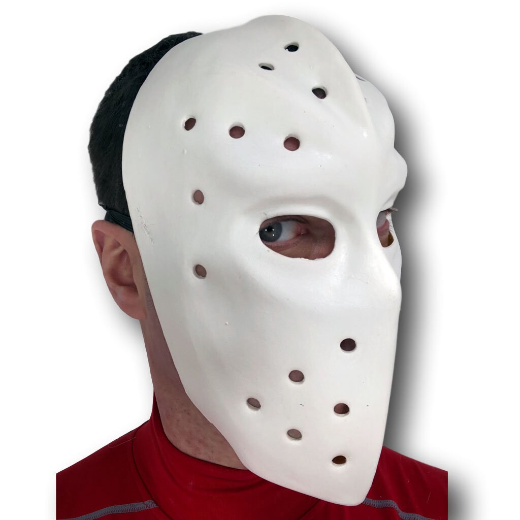 White Hockey Mask Heat Bank Robber Heist vs Jason Hood Etsy