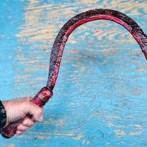Handheld Corn Scythe Movie Prop PU Customized Bloody Horror Sickle