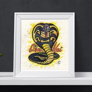 Cobra Kai Original Watercolor / Karate Kid Art