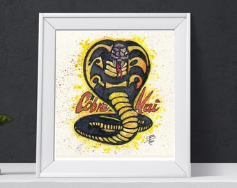 Cobra Kai Original Watercolor / Karate Kid Art