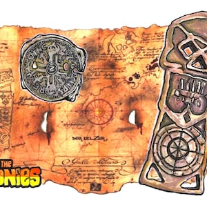 The Goonies Treasure Map Fine Art Quality Print (Multiple Sizes)  /  &quot;Goonies Never Say Die&quot;