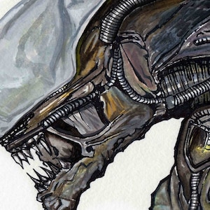 Alien Xenomorph Fine Art Quality Print / HR Giger Inspired (Multiple Sizes) / Aliens