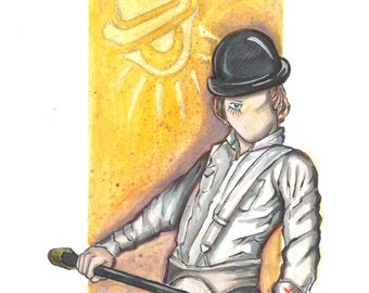 CLOCKWORK ORANGE Fine Art Quality Print (Multiple Sizes) / 1971 / Stanley Kubrick / Malcolm McDowell is Alex DeLarge