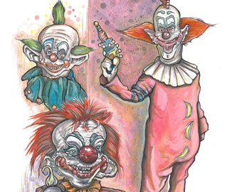 KILLER KLOWNS from Outer Space  Fine Art Quality Print / Chiodo Brothers