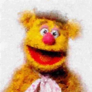 FOZZIE BEAR Song  8 inch by 10 inch Wall Print Comic Con Edition by Artist Phil Born Kermit Muppets Jim Henson