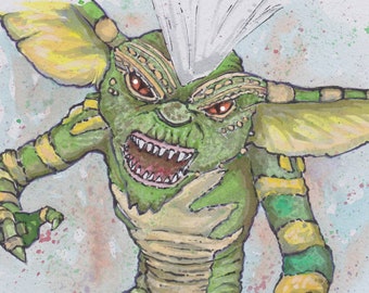 GREMLINS Fine Art Quality Print (Multiple Sizes) / Gizmo / Stripe / Horror Decor