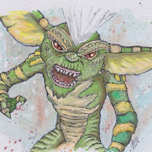 GREMLINS Fine Art Quality Print (Multiple Sizes) / Gizmo / Stripe / Horror Decor