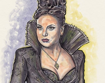 Once Upon A Time Lana Parrilla Fine Art Quality Print (Multiple Sizes)