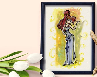 MEGARA  Fine Art Quality Print / Inspired by Disney's Classic Hercules  (Multiple Sizes)