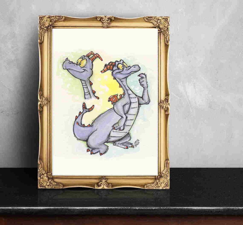 FIGMENT Fine Art Quality Prints / Collection of 2 / Disney Figment / Imagination / EPCOT Center / Disney Decor / Dreamfinder / Figment Art image 5