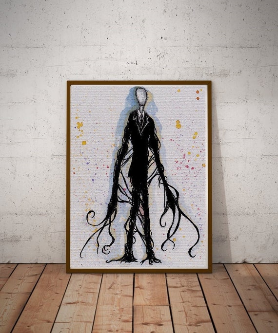 SLENDERMAN Fine Art Quality Print multiple Sizes / Creepypasta / Amazing  Internet Viral Villain - Etsy Denmark