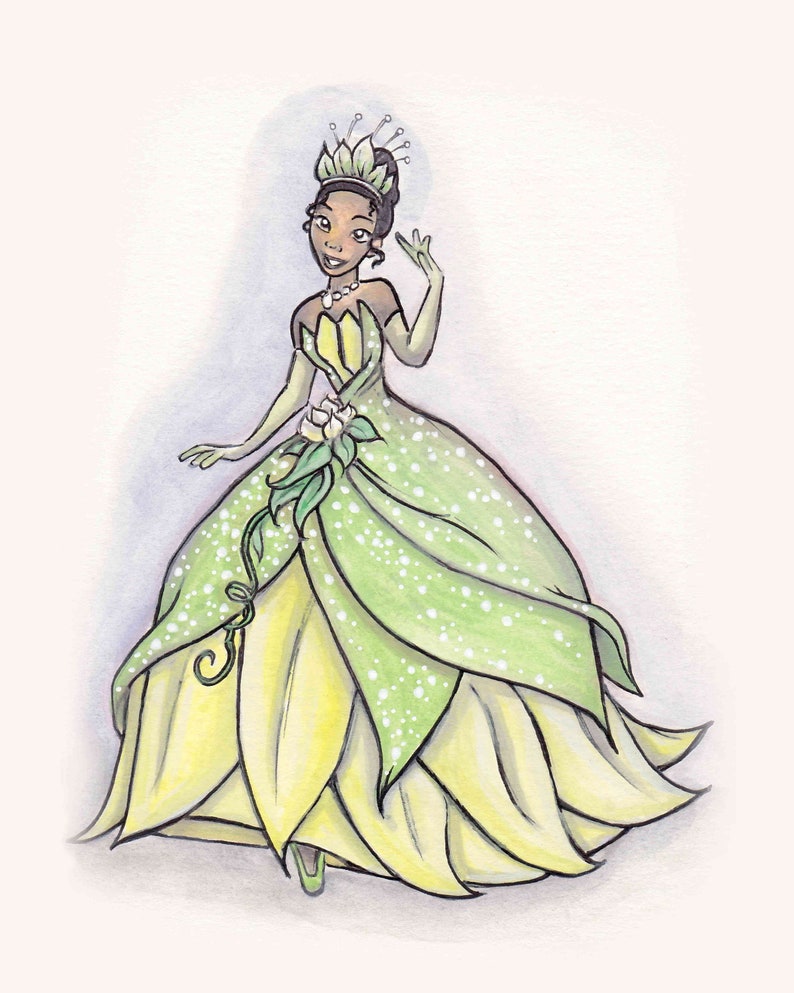 RAY the FIREFLY Original Watercolor Painting Disney Watercolor Princess and the Frog Disney Decor