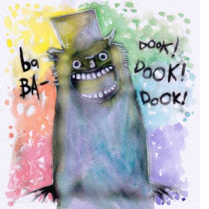 Babadook Fine Art Quality Print (Multiple Sizes) / Babadook Art / Horror Decor / Babadook Pride / Mr Babadook / Horror Art / Creepypasta